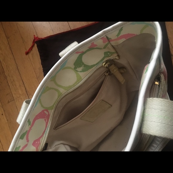 Medium multi color scribble Coach Hampton tote - Picture 3 of 5